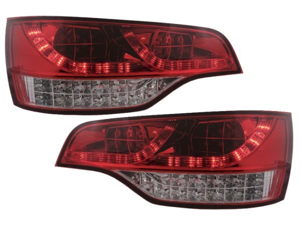 Full LED Taillights suitable for Audi Q7 4L (2006-2009) Red Clear
