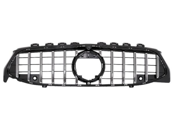 Front Grille suitable for Mercedes CLA X118 C118 (2019-up) Chrome Stripes GT-R Panamericana Design