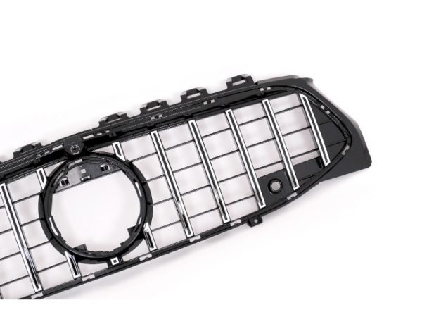 Front Grille suitable for Mercedes CLA X118 C118 (2019-up) Chrome Stripes GT-R Panamericana Design - Slika 2