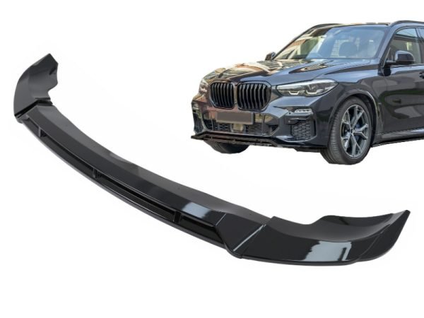 Front Bumper Spoiler Lip suitable for BMW X5 G05 M-Package (2018-up) M Sport Piano Black