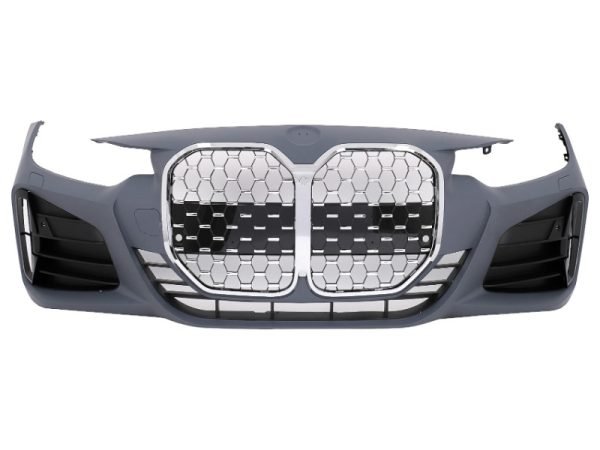 Front Bumper suitable for BMW 4 Series F32 F33 F36 (2013-2017) Coupe Convertible Gran Coupe M4 Design Chrome Grille