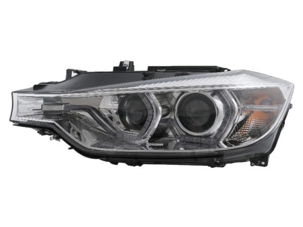 LED DRL Angel Eyes Headlights suitable for BMW 3 Series F30 F31 LCI Sedan Touring (2015-2019) Chrome - Slika 2