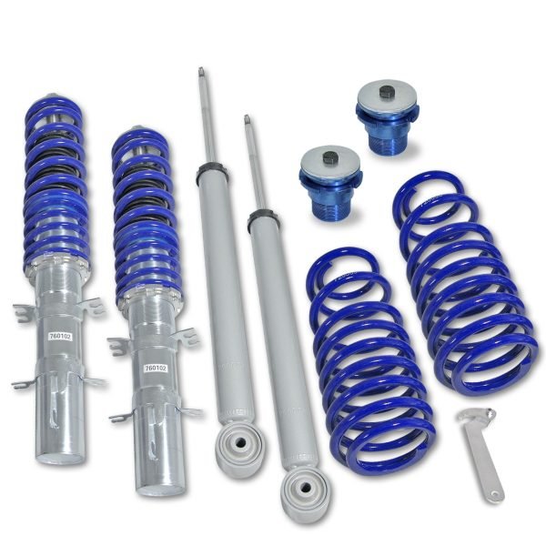 Coilover Kit for VW Golf 4/ Bora + Variant (1J) 97- BlueLine - German Quality suitable for VW Golf 4, Golf 4 Bora and Variant (1J) year 1997 - 2006, except vehicles with four-wheel drive - Slika 2