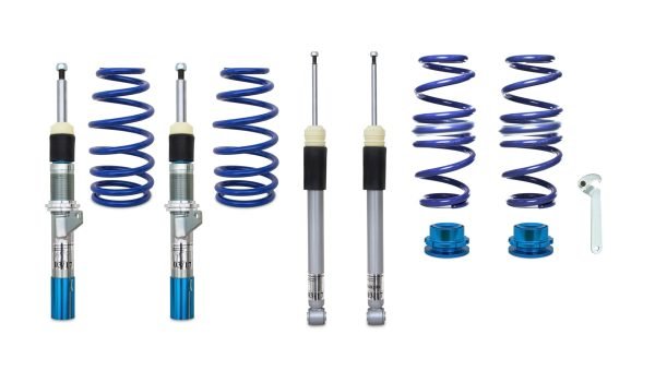 BlueLine Coilover Kit suitable for VW Golf 8 (CD) 1.0 TSI/ 1.2 TSI/ 1.5 TSI 96KW/ 1.5 TGI/ 2.0 TDI 85KW, 2019- (max. axle load FA 1035kg) only fits for vehicles with rear beam axle
