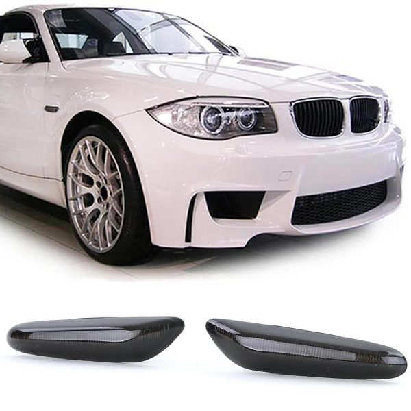 BMW 1 SERIES E81/E82/E87/E88 LED Side Indicators Smoke Black