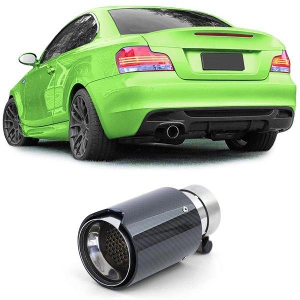 BMW 1 SERIES E81/E82/E87/E88 Exhaust Tailpipe 90mm Sport Carbon Look