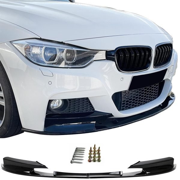 BMW SERIES 3 F30/F31 Front Spoiler Lip Attachment Sport Optic Black Gloss