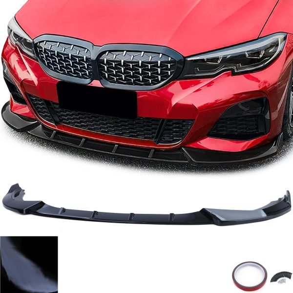 BMW SERIES 3 G20/G21 Sport Gloss Black Splitter with Lip Apron
