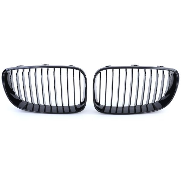 BMW 1 SERIES E81/E82/E87/E88 Sport Gloss Black Radiator Grilles - Slika 5