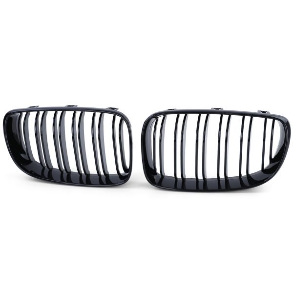 BMW SERIES 1 E81/E82/E87/E88 Gloss Black Radiator Grilles - Slika 2
