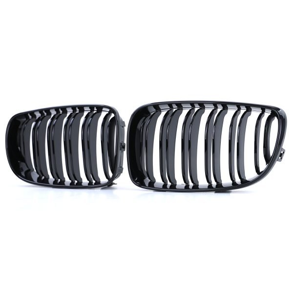 BMW SERIES 1 E81/E82/E87/E88 Gloss Black Radiator Grilles - Slika 3