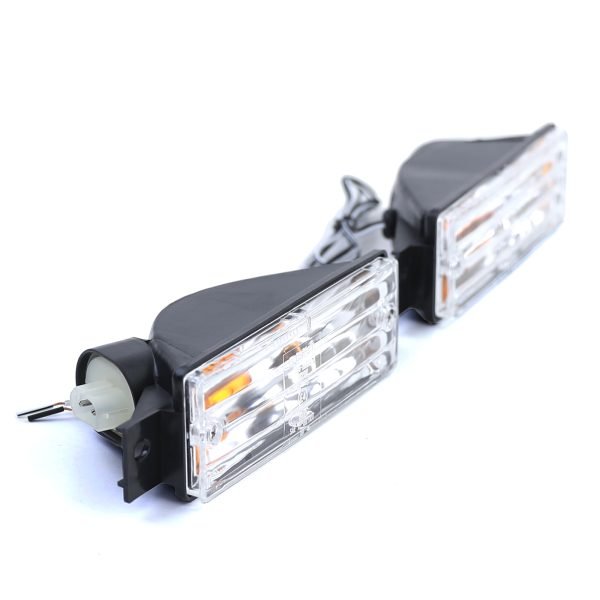 BMW 3 SERIES E30 Clear Glass White Indicators with Parking Lights and Bulbs - Slika 4