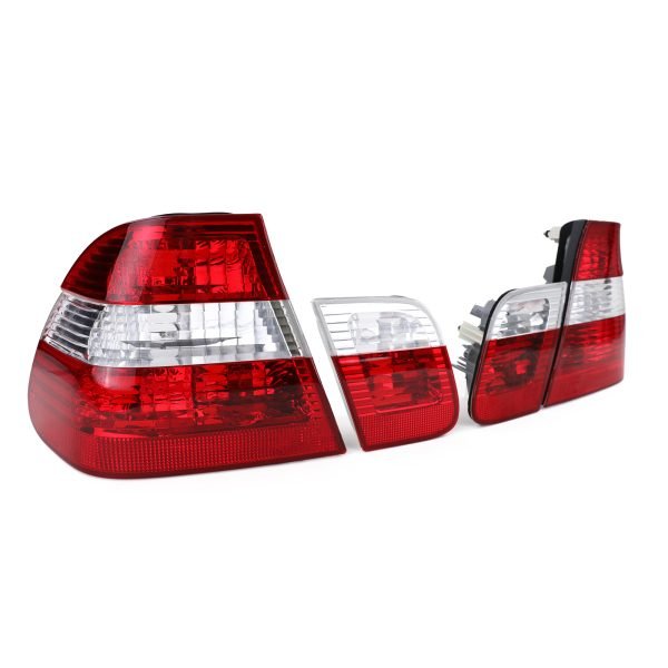 BMW 3 SERIES E46 Clear Red Taillights - Slika 4