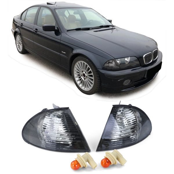 BMW 3 SERIES E46 Black Crystal Turn Signal Lenses