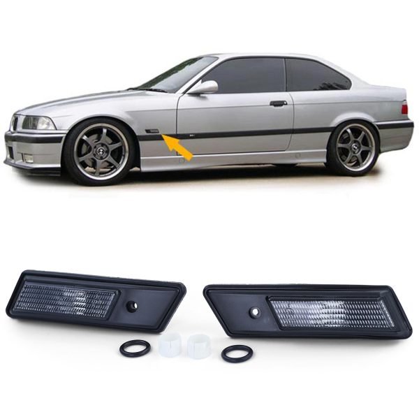 BMW 3 SERIES E36 5 SERIES E34 Black Smoke Side Indicators