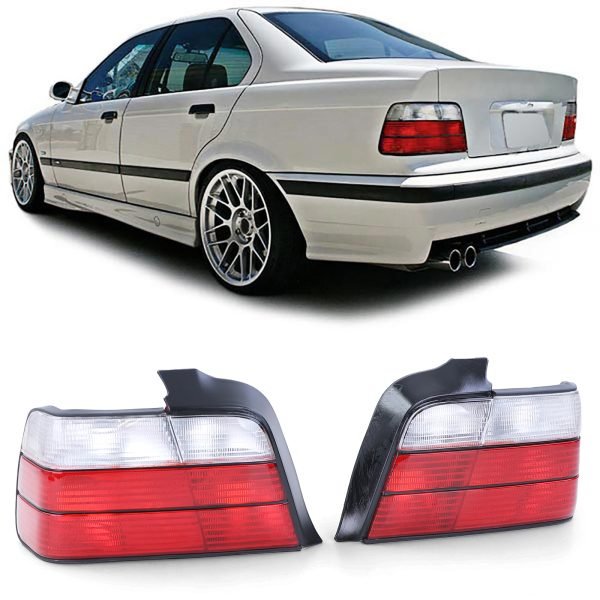 BMW 3 SERIES E36 Red and White Taillights
