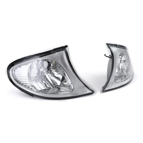 BMW 3 SERIES E46 Clear Glass Chrome Indicators - Slika 3