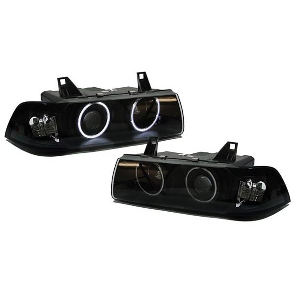 BMW 3 SERIES E36 Black CCFL Angle Eyes Headlights - Slika 2