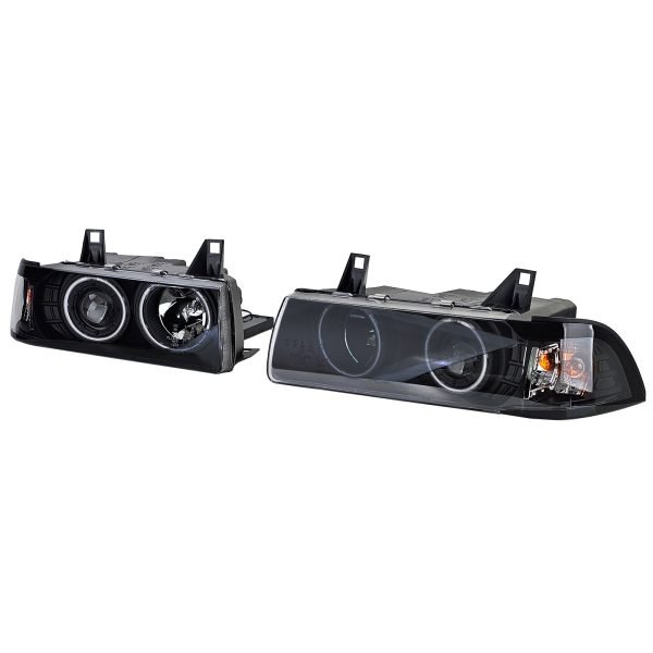 BMW 3 SERIES E36 Black CCFL Angle Eyes Headlights - Slika 4