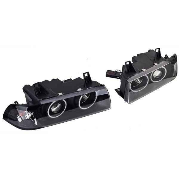BMW 3 SERIES E36 Black CCFL Angle Eyes Headlights - Slika 5