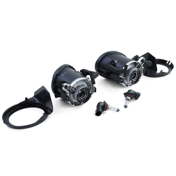 BMW E39 E46 Clear Glass Black Smoke Fog Lights - Slika 7