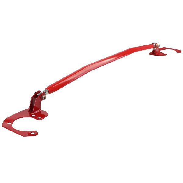 BMW E46 6-cylinder 320i 323i 325i 328i 330i Red Aluminum Strut Brace - Slika 4