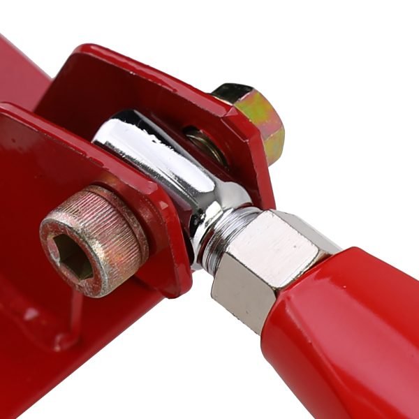 BMW E46 6-cylinder 320i 323i 325i 328i 330i Red Aluminum Strut Brace - Slika 7
