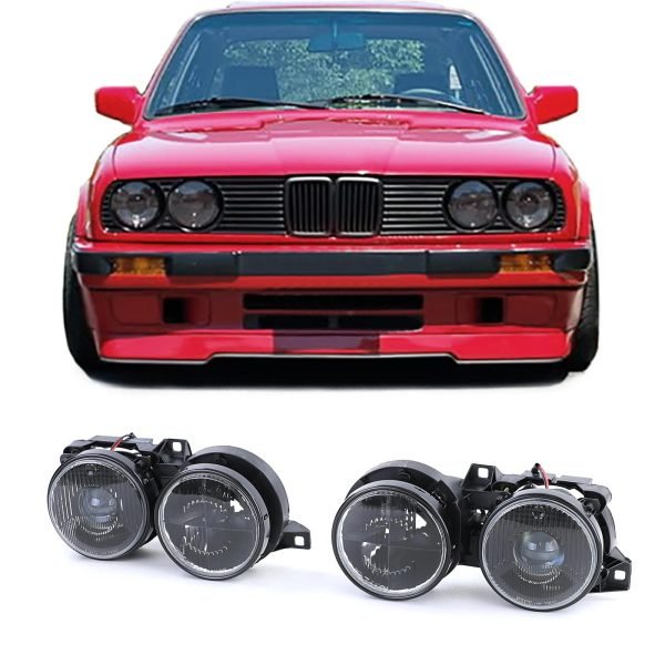 BMW 3 SERIES E30 Headloghts H1 H1 Black