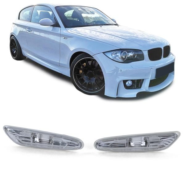 BMW 1 SERIES E81/E87, BMW X1 E84 White Side Indicators