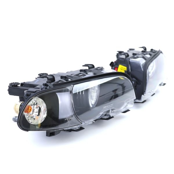BMW 3 SERIES E46 Black Angel Eyes Headlights - Slika 4
