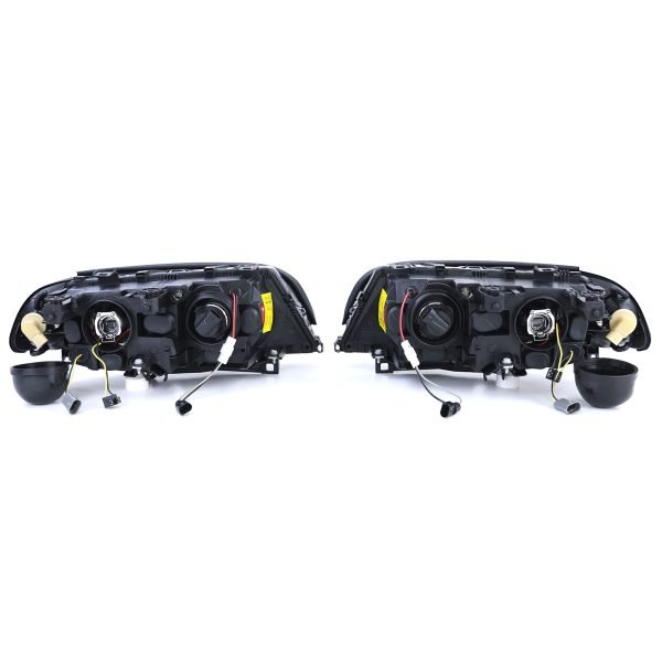 BMW 3 SERIES E46 Black Angel Eyes Headlights - Slika 6