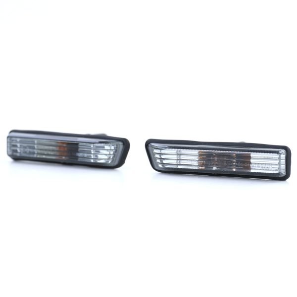 BMW 3 SERIES E36 X5 E53 Clear Glass Black Smoke Crystal Side Indicators - Slika 3