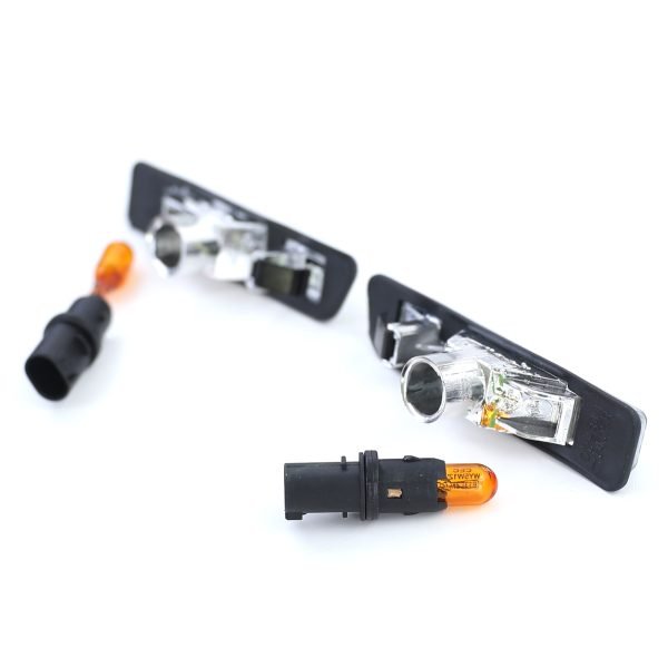 BMW 3 SERIES E36 X5 E53 Clear Glass Black Smoke Crystal Side Indicators - Slika 8