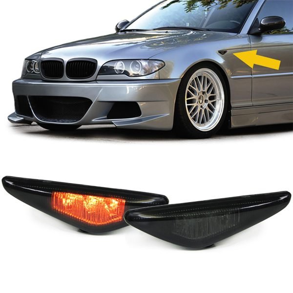 BMW 3 SERIES E46 LED Black Smoke Side Indicators
