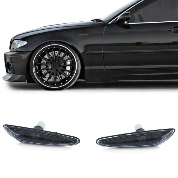BMW 3 SERIES E46 5 SERIES E60/E61 X3 E83 Black Smoke Side Indicators