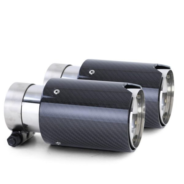BMW 3 SERIES E90/E91/E92/E93 Carbon Look Exhaust Tailpipes - Slika 8