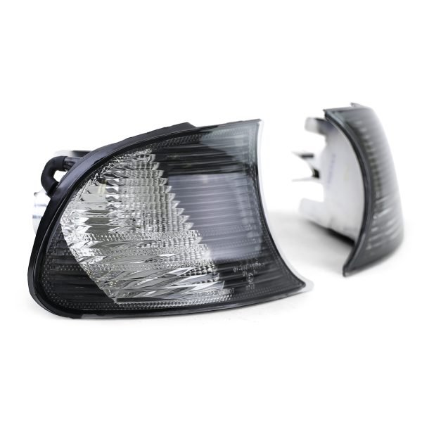 BMW 3 SERIES E46 Black Smoke Crystal-Look Turn Signal Lights - Slika 3
