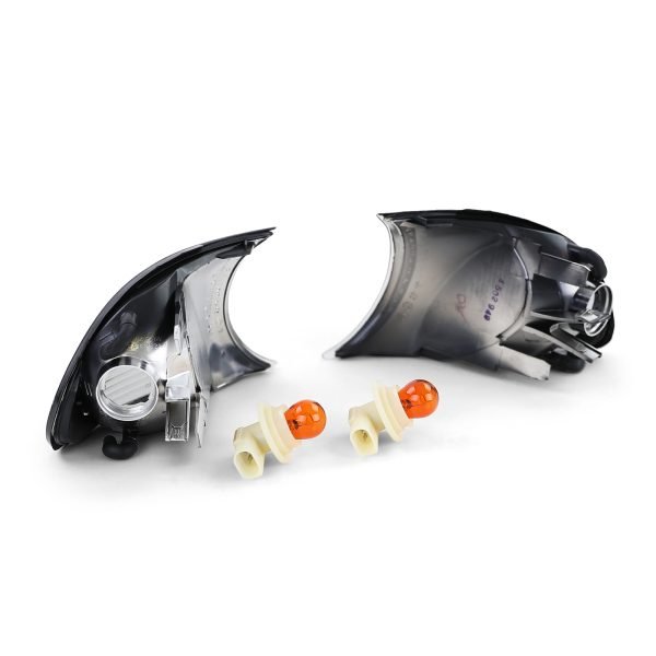 BMW 3 SERIES E46 Black Smoke Crystal-Look Turn Signal Lights - Slika 5