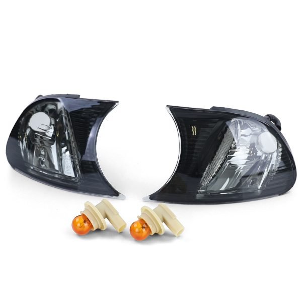 BMW 3 SERIES E46 Black Smoke Clear Glass Indicators - Slika 2
