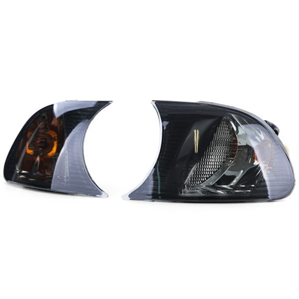 BMW 3 SERIES E46 Black Smoke Clear Glass Indicators - Slika 3