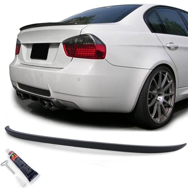 Sport Rear Spoiler in Matt Black for BMW 3 SERIES E90