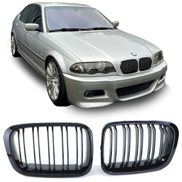 BMW 3 SERIES E46 Performance Gloss Black Grilles