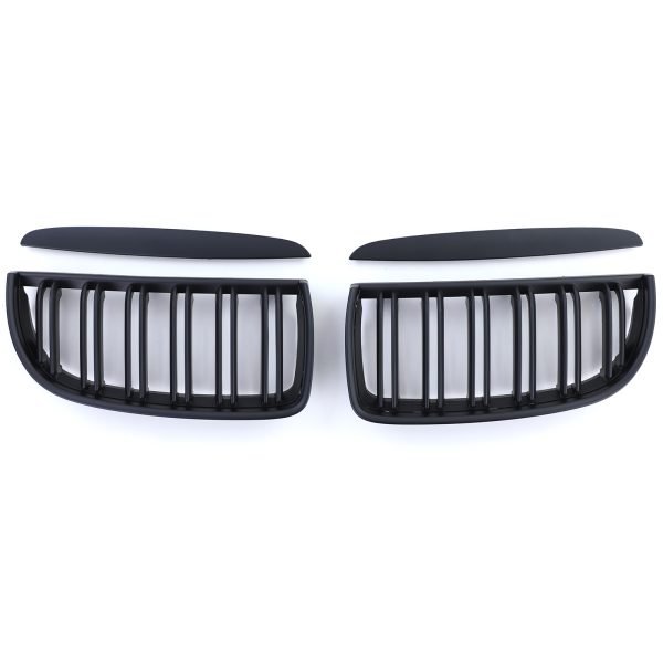 BMW 3 SERIES E90/E91 Performance Matt Black Double-Bar Grilles - Slika 6