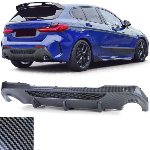 BMW 1 SERIES F40 118d 120d 128ti Performance Carbon Look Diffuser