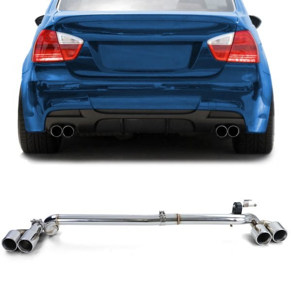 BMW E90/E91 323 325 328 330 Duplex 4-Exhaust Tailpipe Conversion