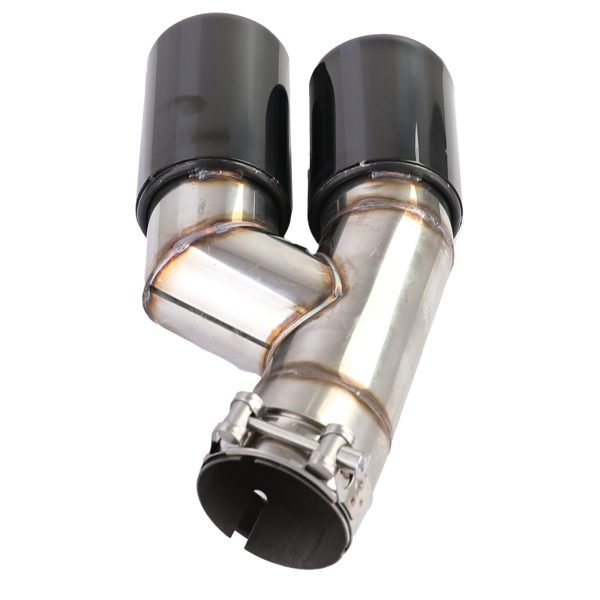 Double Tailpipe painted gloss black for BMW 3 SERIES F30/F31 - Slika 7