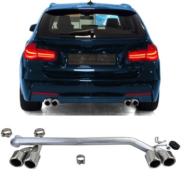 Duplex 4-Pipe Tailpipe Conversion for BMW 3 SERIES F30/F31
