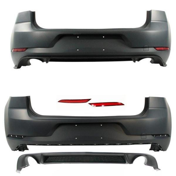 Body Kit in sport design incl. side skirts and fog lights with PDC and HCS holes suitable for VW Golf MK7, year 08/2012-2017 - Slika 3