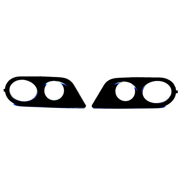 BMW 3 SERIES E46 Gloss Black Front Fog Lights Surrounds - Slika 4