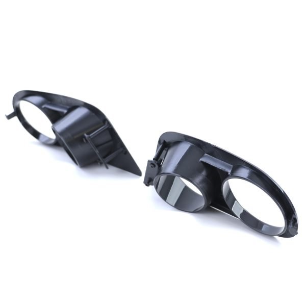 BMW 3 SERIES E46 Gloss Black Front Fog Lights Surrounds - Slika 7